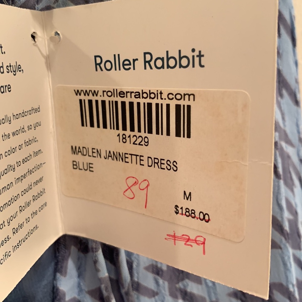 Roller Rabbit blue gingham Madlen Jannette dress - Picture 5 of 7